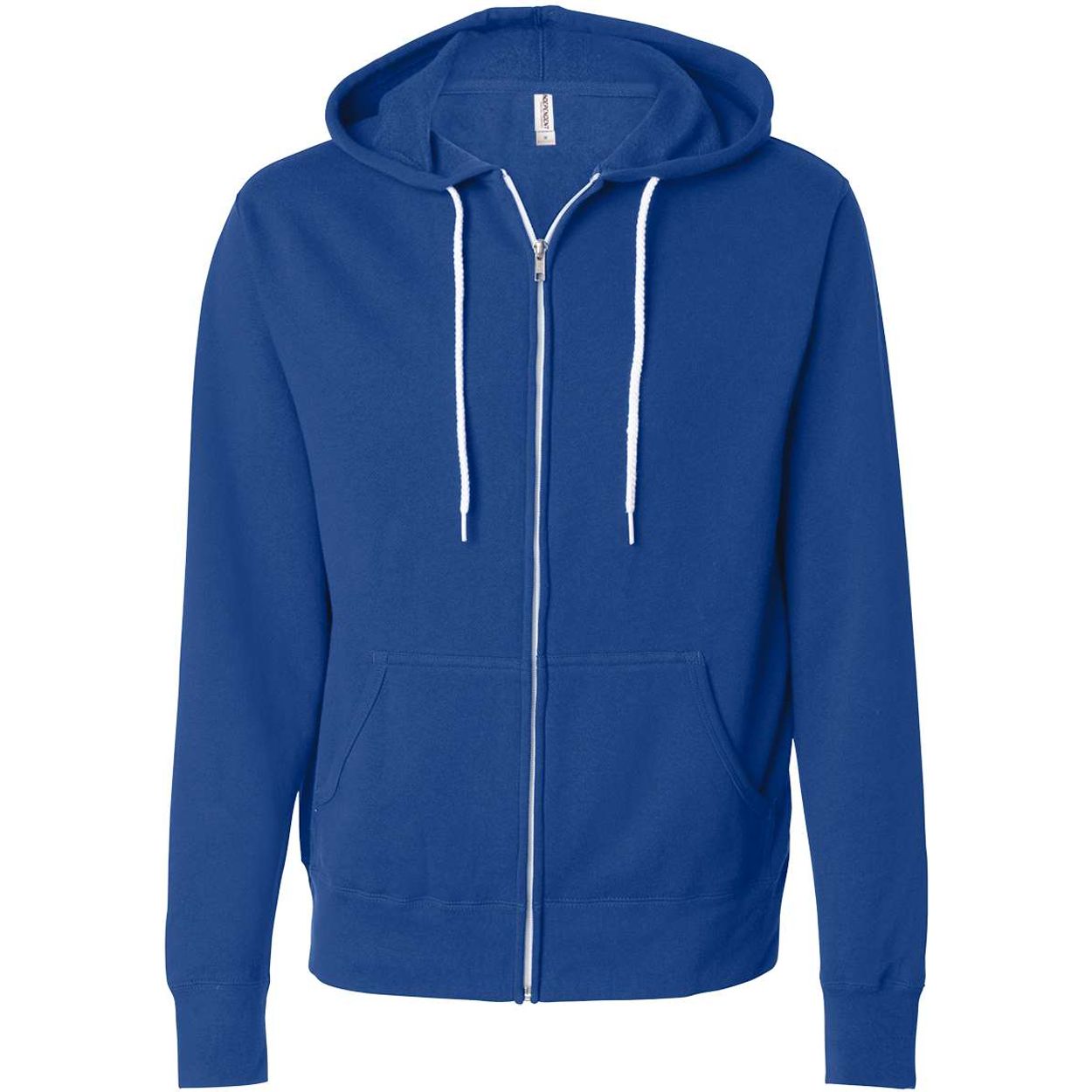 Lightweight Full-Zip Hooded Sweatshirt