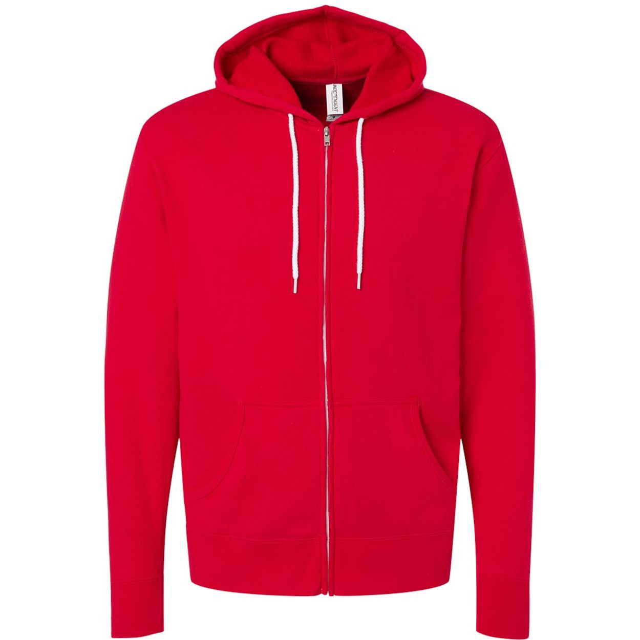 Lightweight Full-Zip Hooded Sweatshirt