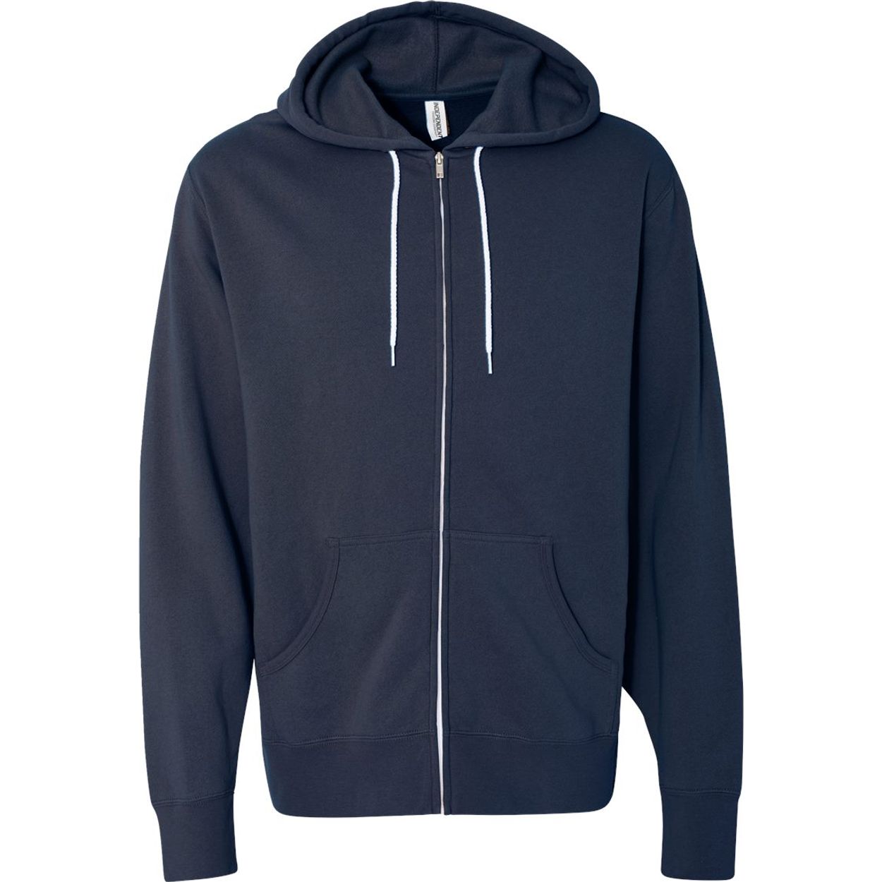 Lightweight Full-Zip Hooded Sweatshirt