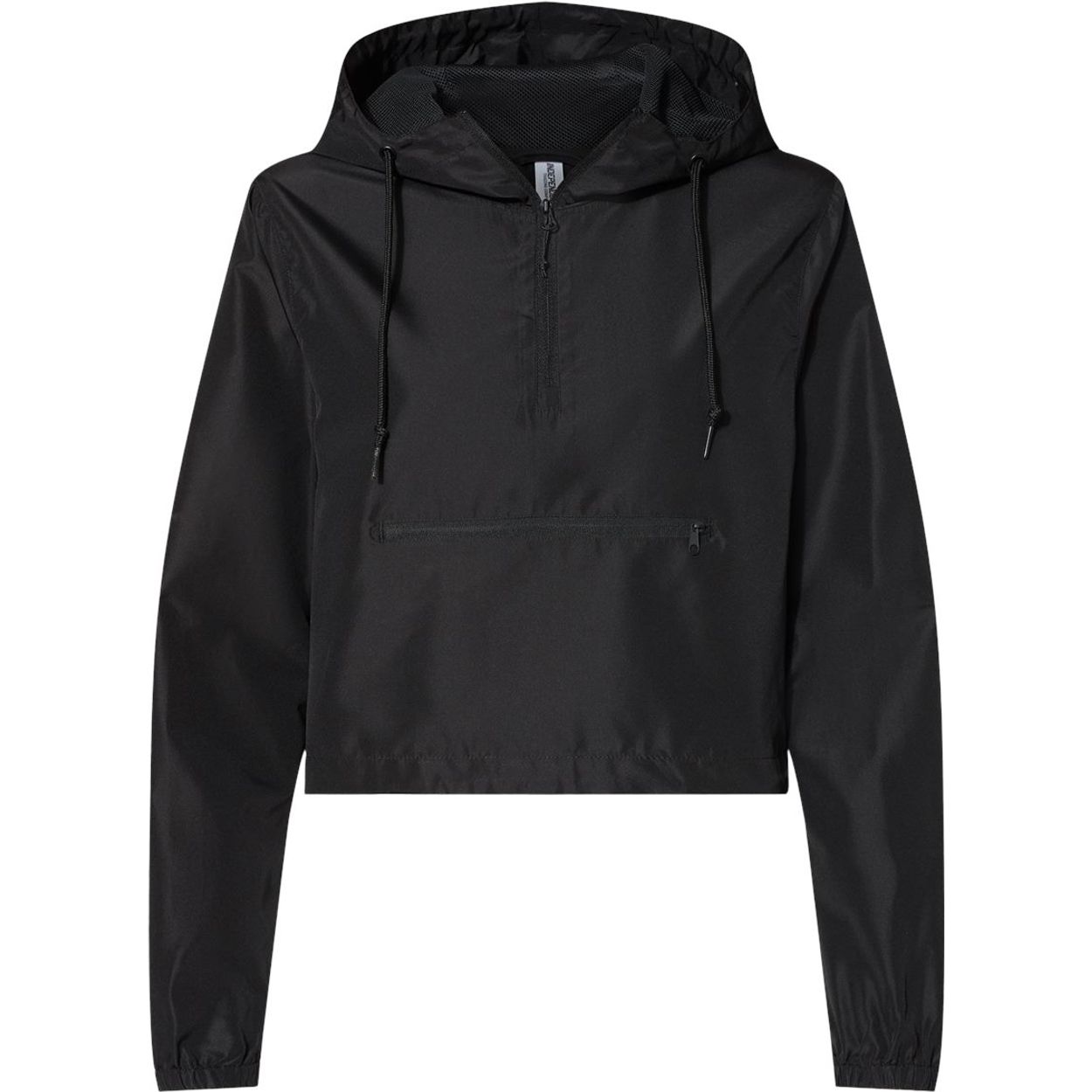 Women's Lightweight Quarter-Zip Pullover Crop Windbreaker